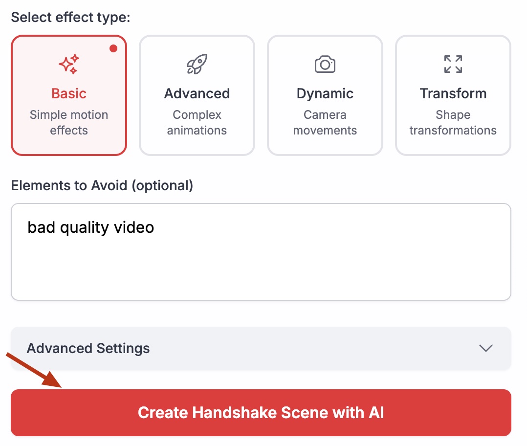 Step 4: Generate Your Scene