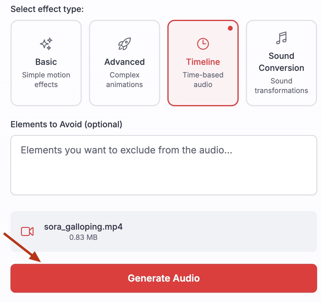 Step 5: Genera il tuo audio